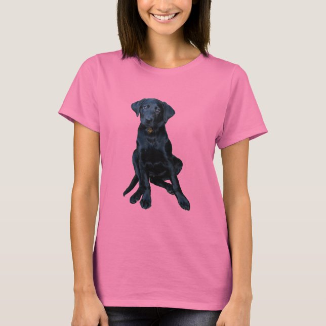 Black Lab Puppy T-Shirt (Front)