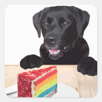 black lab cake