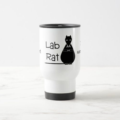 Black Lab Rat Travel Mug