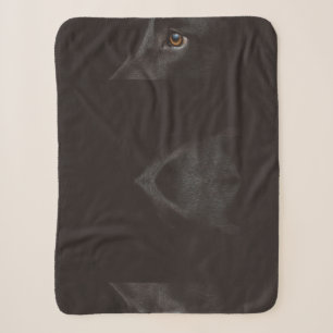 black lab sherpa blanket