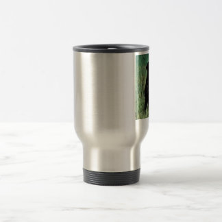 Black-Lab-Sitting Travel Mug