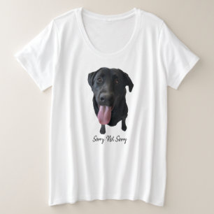Black Lab Smiling Tongue Out Plus Size T-Shirt