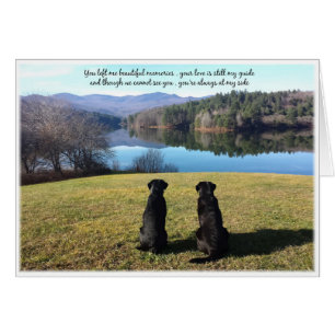 Black Lab Sympathy Card - Dog Sympathy - Pet Loss