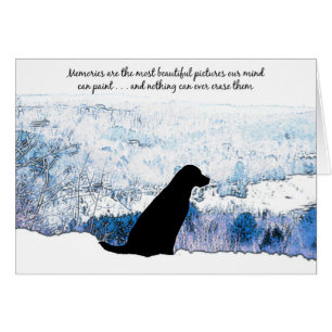 Black Lab Sympathy Card - Dog Sympathy - Pet Loss