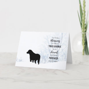 Black Lab Sympathy Card - Dog Sympathy - Pet Loss