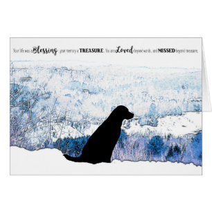 Black Lab Sympathy Card - Dog Sympathy - Pet Loss