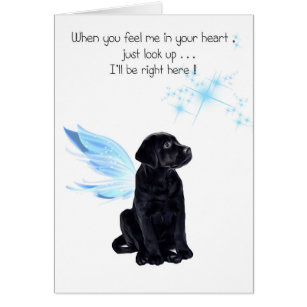Black Lab Sympathy Card - Dog Sympathy - Pet Loss