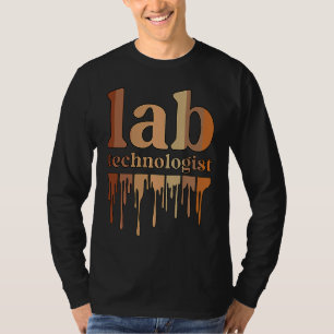 Black Lab Technologist African American Laboratory T-Shirt