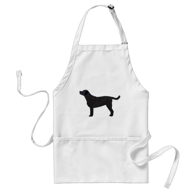 Black Lab Templates Ready to Customize Adult Apron (Front)