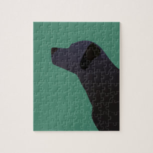 Black Lab Templates Ready to Customize Jigsaw Puzzle