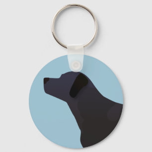 Black Lab Templates Ready to Customize Keychain