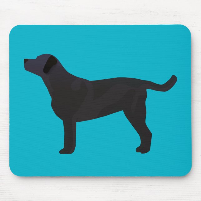 Black Lab Templates Ready to Customize Mouse Pad (Front)