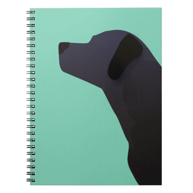 Black Lab Templates Ready to Customize Notebook (Front)
