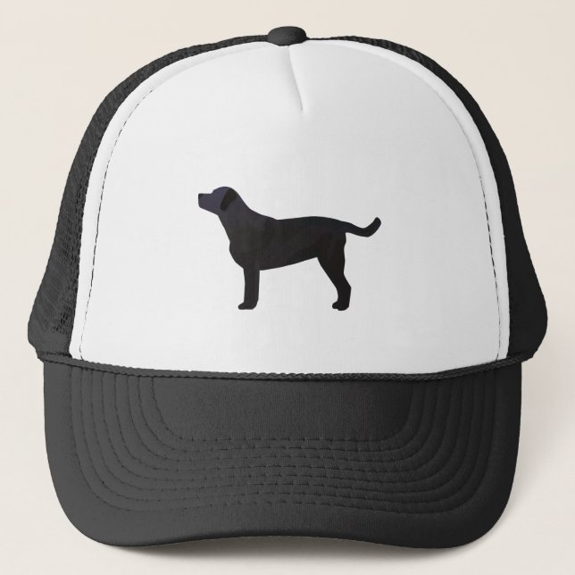 Black Lab Templates Ready to Customize Trucker Hat (Front)
