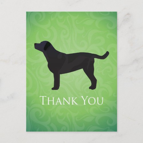 Black Lab Thank You Card