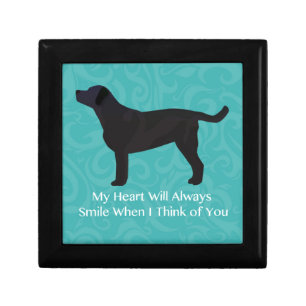 Black Lab Thinking of You Design Gift Box