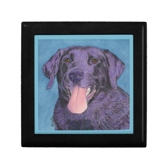 Black Lab Tile Box - "Pinecone" (Front)