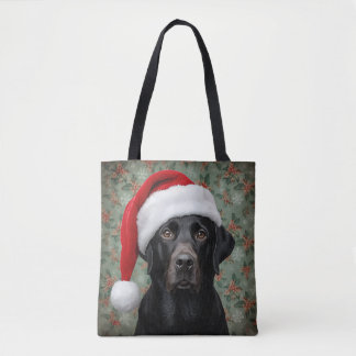 Black lab  tote bag