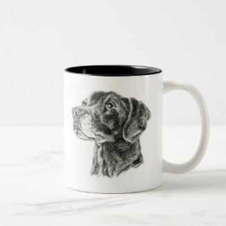 Black Lab Two-Tone Coffee Mug