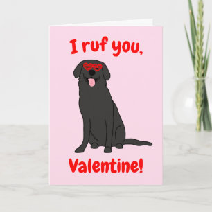 Black Lab Valentine Card