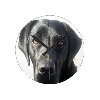 Black Lab Wall Clock