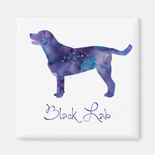 Black Lab Watercolor Magnet