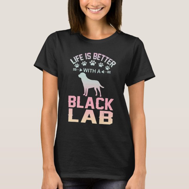   Black Lab         with Black Lab T-Shirt (Front)