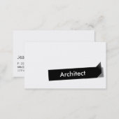 Black Label Architect Business Card (Front/Back)