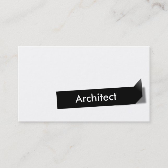 Black Label Architect Business Card (Front)