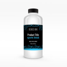 Black Label | Blue | Large Bottle Drink Label