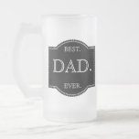 Black Label Frosted Glass Beer Mug<br><div class="desc">Black Label Sign. Personalize with your own text.</div>