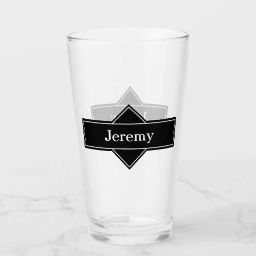 Black Label Groomsmen Gift Beer Glass