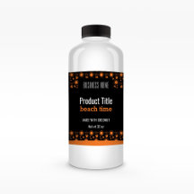 Black Label | Orange | Large Bottle Drink Label