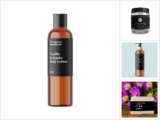 Black Labels for Packaging Soaps and Cosmetics