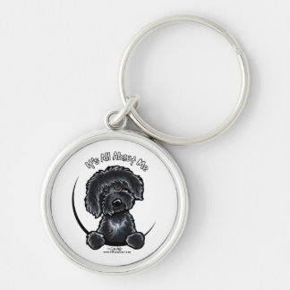Black Labradodle IAAM Keychain