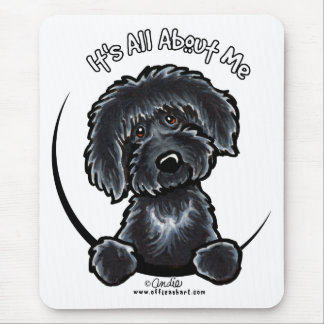 Black Labradodle IAAM Mouse Pad