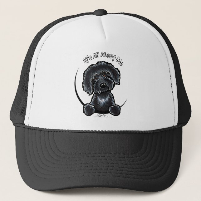 Black Labradodle IAAM Trucker Hat (Front)