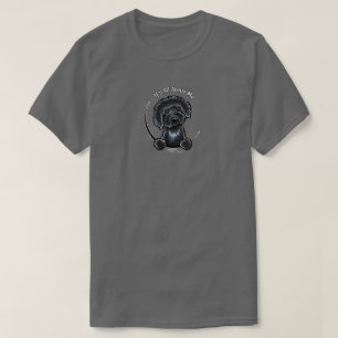 Black Labradodle Its All About Me Off-Leash Art™ T-Shirt