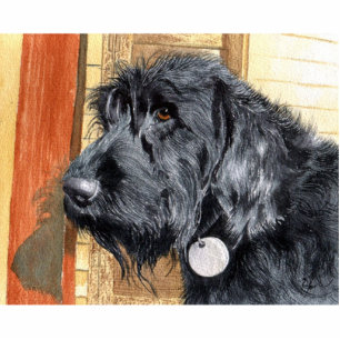 Black Labradoodle #1 Sculpture
