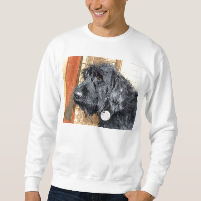 Black Labradoodle #1 Sweatshirt (Front)