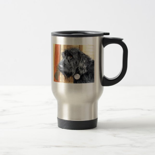 Black Labradoodle #1 Travel Mug (Right)