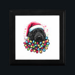 Black Labradoodle Christmas Tree Xmas Lights Doodl Gift Box<br><div class="desc">Black Labradoodle Christmas Tree Xmas Lights Doodle Dog</div>
