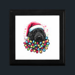 Black Labradoodle Christmas Tree Xmas Lights Doodl Gift Box<br><div class="desc">Black Labradoodle Christmas Tree Xmas Lights Doodle Dog</div>
