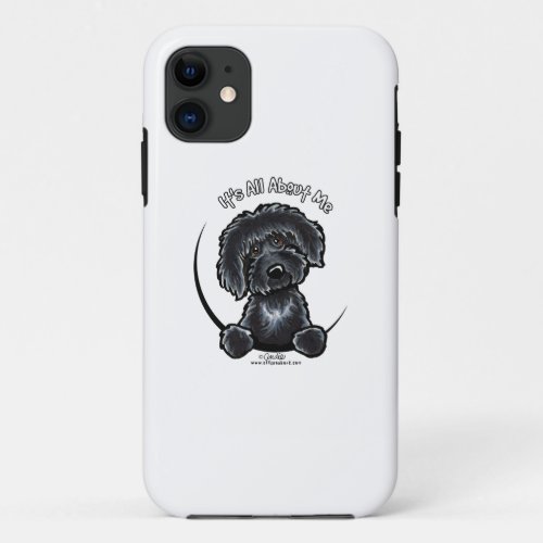 Black Labradoodle IAAM iPhone 11 Case