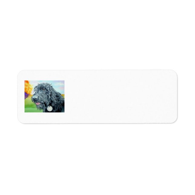 Black Labradoodle Label (Front)