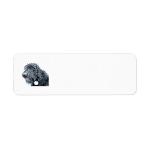Black Labradoodle Label