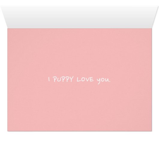 Black Labradoodle Puppy Love (Inside Horizontal (Bottom))