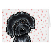 Black Labradoodle Puppy Love (Front Horizontal)