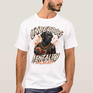 Black Labrador Basketball Dog T-Shirt