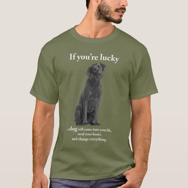 Black Labrador Changes Everything T-Shirt (Front)